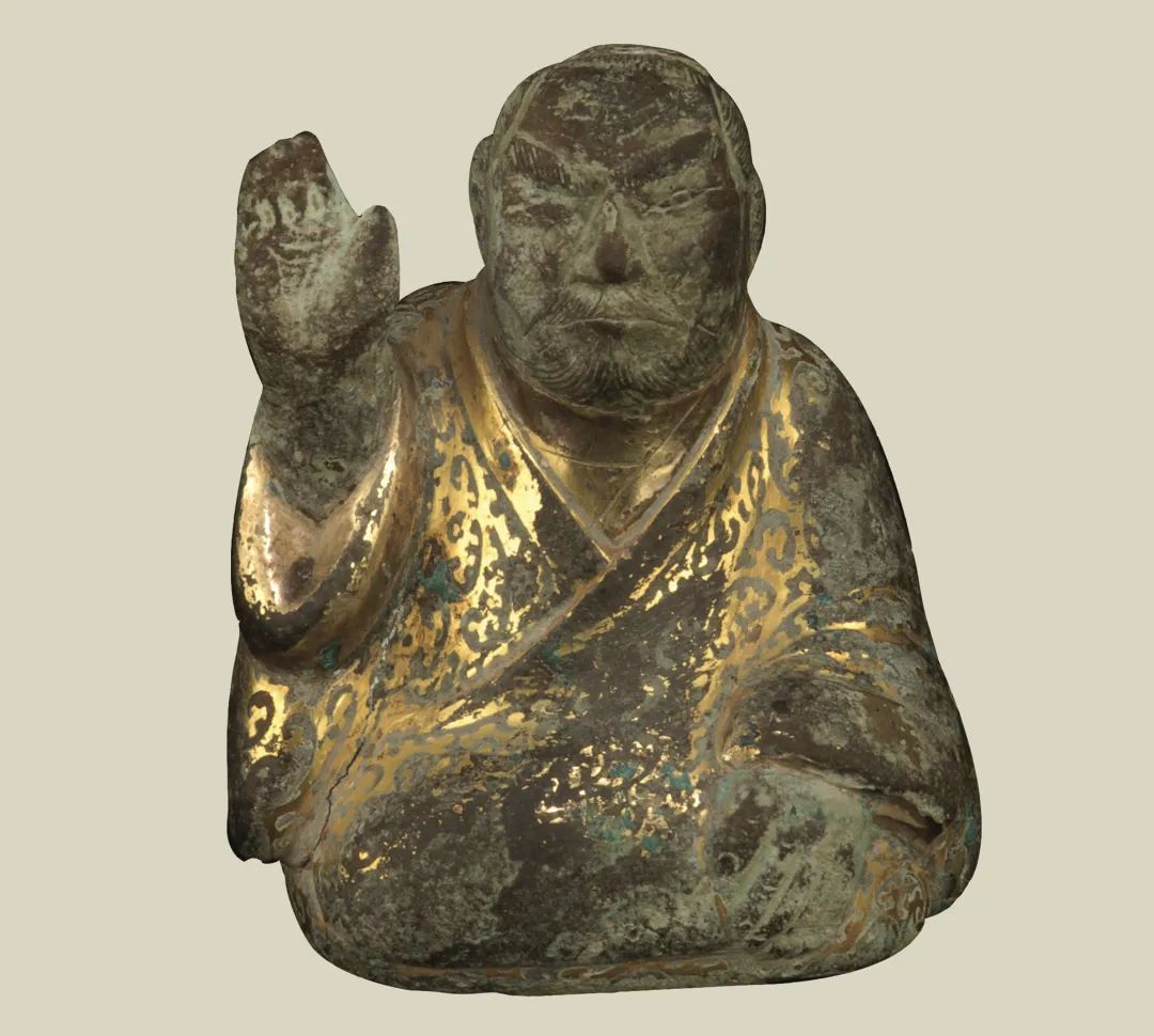 【文物讲故事】鎏金铜人镇