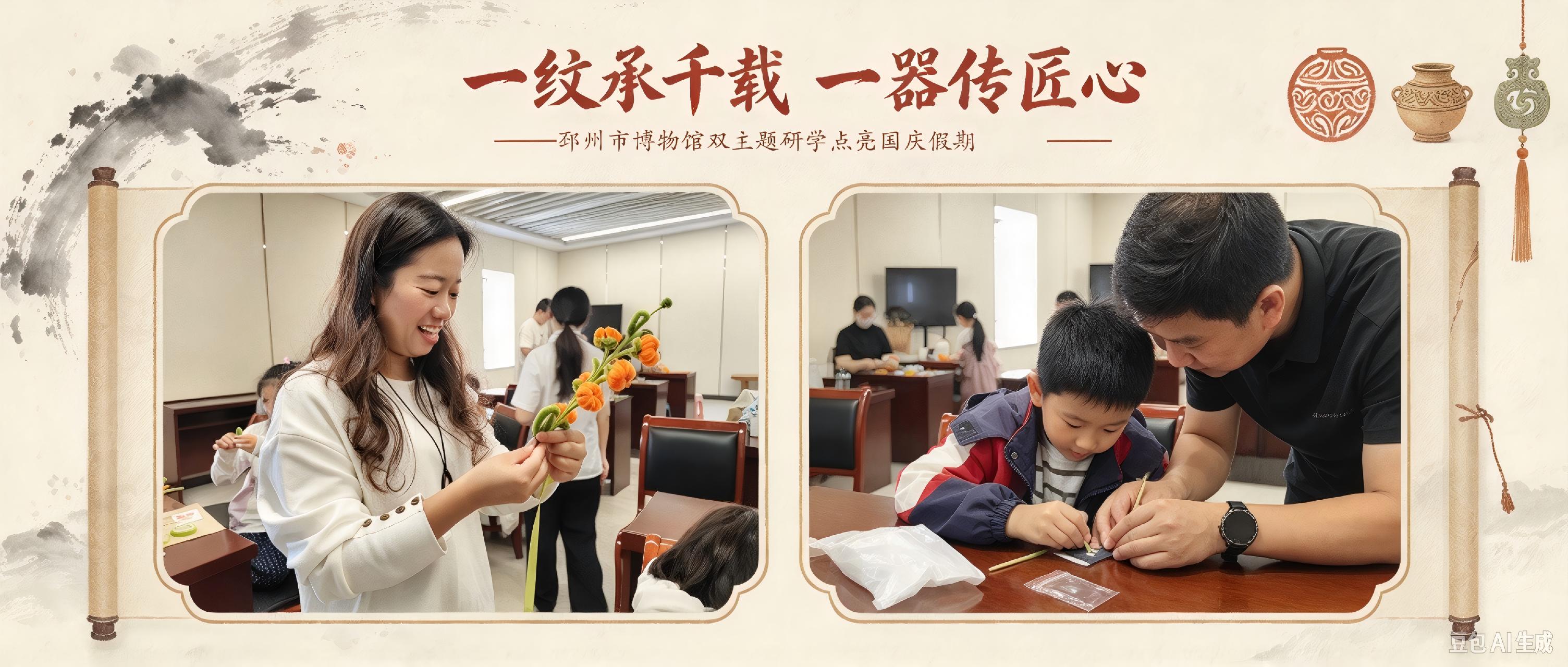 一纹承千载 一器传匠心｜邳州市博物馆双主题研学点亮国庆假期